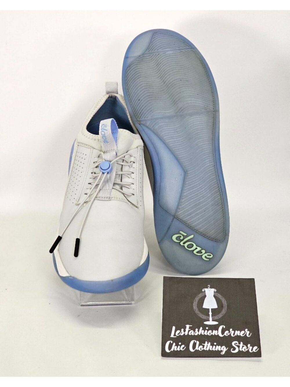 Clove Men's Blue Clarino Grey Matter Nurse Shoes Size 11.5 1805 - Picture 3 of 14